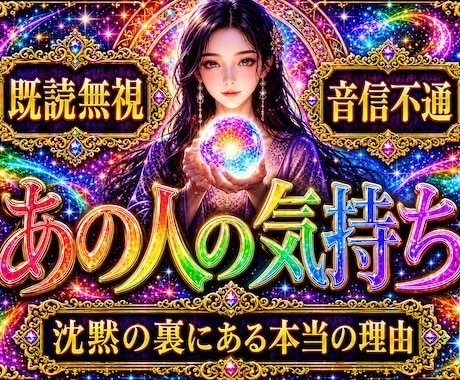 既読無視・音信不通【限定価格】1万文字で占います なぜ既読無視・音信不通になったのか？色彩霊視で鑑定 イメージ1