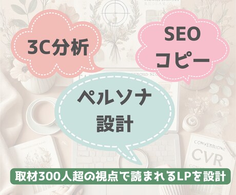 アクションを促すLPの構成＆コピーをご提案します ご準備0でお任せ！マーケティング視点で魅力を引き出します イメージ2