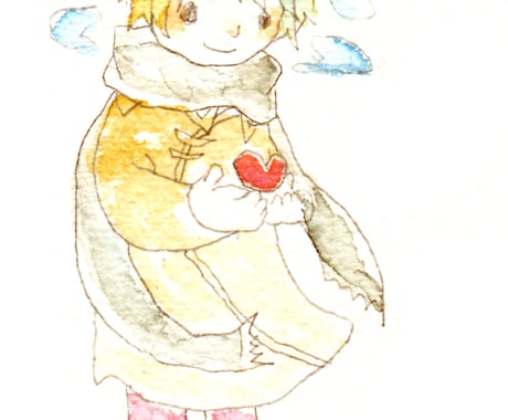 あなたの欲しいを形にします ！オリキャラや推しキャラをゆるい水彩デフォルメイラストに イメージ2