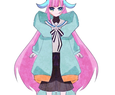 希望者にはパーツ分けもできます かわいい女の子を最短2日で描きます イメージ1