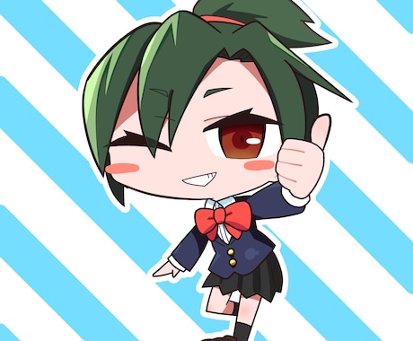 アイコン向けのデフォルメキャラクターを描きます イメージ1