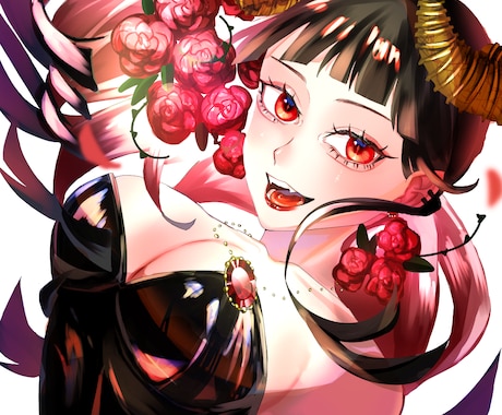 艶感あるイラストを制作いたします ニーズに合わせた儚いからダークなテイスト イメージ1