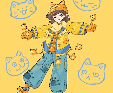可愛いキャラとテーマに沿ったイラストを制作致します イメージ1