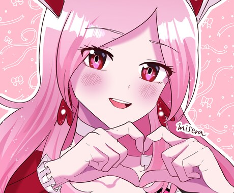 アイコンやご希望に沿ったイラストを描きます とびっきりカワイイキラキラの女の子描きます！ イメージ2