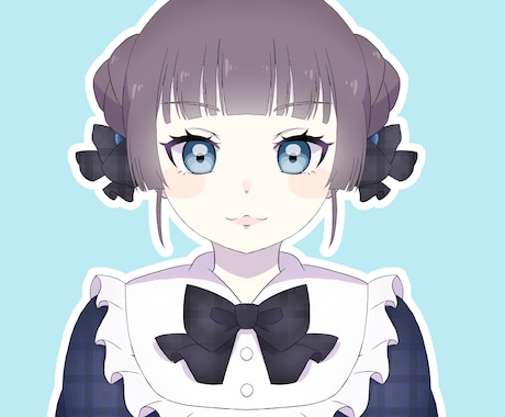 女の子におすすめのSNSアイコンを描きます イメージ1