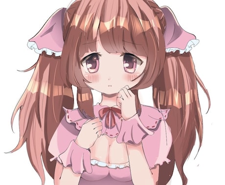 目を惹く可愛いイラスト描きます 美少女系の可愛い女の子を描くのが得意です イメージ1