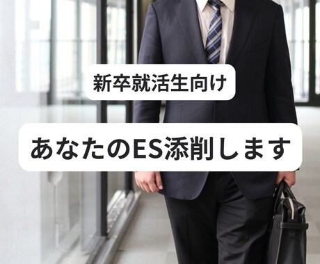 日系大手企業社員があなたの ES添削します あなたのESを通過するESに変えます イメージ1