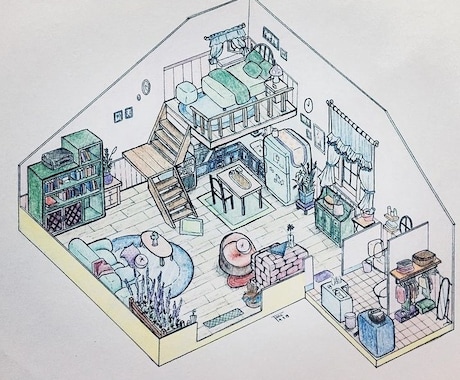心に残る癒しのイラスト制作します 自然や風景を優しいタッチで丁寧に描きます イメージ1