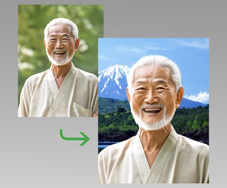 プロが御遺影写真を作成します どんな問題がある写真でも満足のいく仕上がりに！ イメージ2