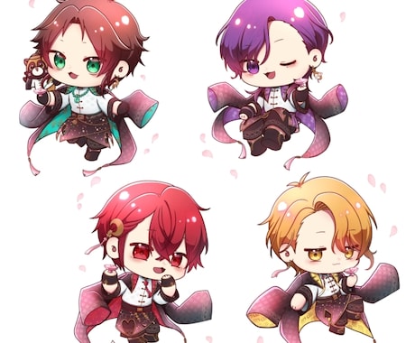 もちもち可愛いSD(ミニ)キャラを描きます アイコンやグッズ、フラスタなどにいかがですか？ イメージ2