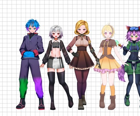 IRIAM・TRPG◆人外・ゴシック立ち絵描きます ファンタジーにピッタリ！ハッキリ塗りで動画・配信に最適！ イメージ2