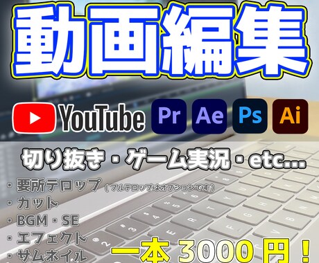 修正無制限！動画編集いたします 様々なジャンル対応！ご相談だけでもお待ちしております！ イメージ1