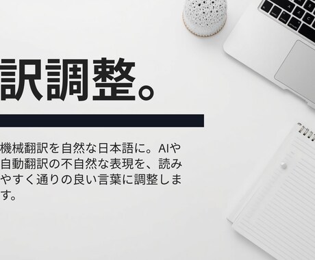自動翻訳をきちんと翻訳し直します 自動翻訳の意味不明な日本語、修正します。 イメージ1