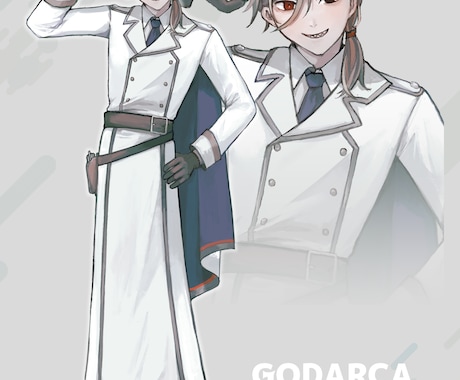 イラスト全般お描きいたします 中性的で細身の男女が得意です。MVや立ち絵、一枚絵など イメージ2