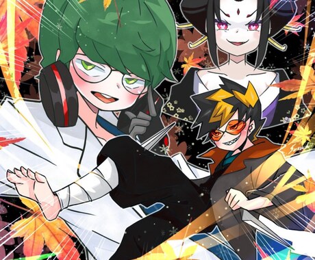 歌みた・配信サムネ用イラスト／商用利用OK描きます 印刷技能士クリエイターが可愛い&かっこいいイラスト描きます イメージ2