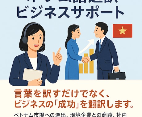 ベトナム語通訳します ベトナム語通訳・ビジネスサポート イメージ1