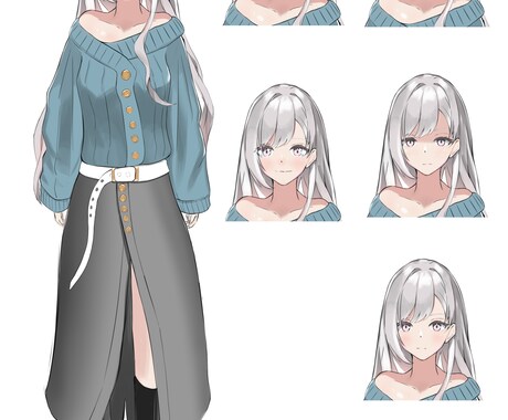 色々なシーンで使えるキャラクターデザインします キャラクターデザイン、一枚絵まで制作できます。 イメージ2