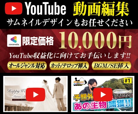 再生数の上がるYouTube等の動画編集いたします なるべくスピーディー且つクオリティ高くを心掛けます。 イメージ1