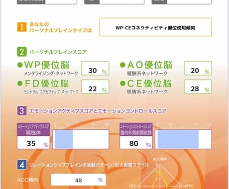 脳の使用傾向性診断を行います やりたい事がみつからない、自分の事をもっと知りたいあなたへ イメージ1