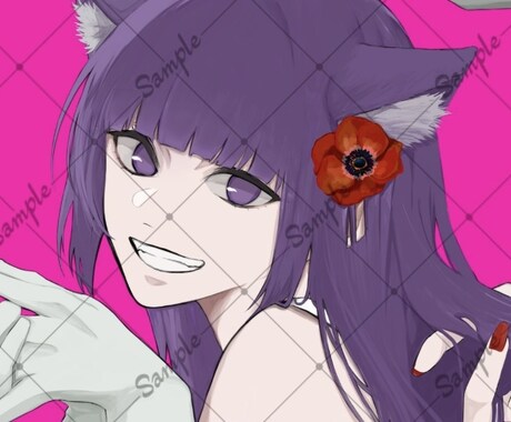 SNSアイコンお描き致します 厚塗りで独特なアイコンをお求めの方に！ イメージ2
