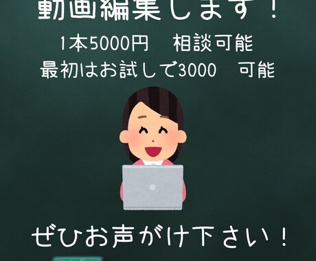動画編集します イメージ1