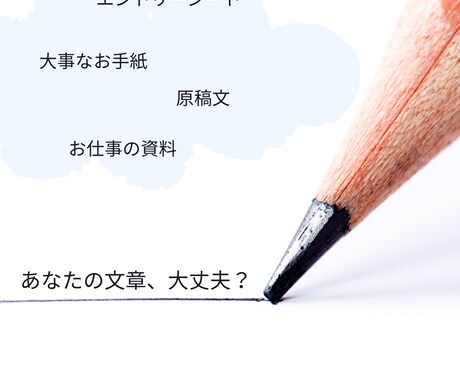 毎日文面でやりとりをする私が、文章を添削します 毎日お客様と文面で会話する私が、文章添削します イメージ1