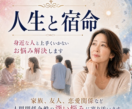 身近な人間関係が上手くいかないお悩み解決します 家族、友人、恋愛関係など人間関係全般の深い悩みに寄り添います イメージ1