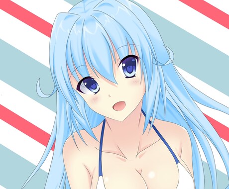 可愛い女の子のイラストを提供します Twitterアイコンなどのイラスト描きます イメージ1