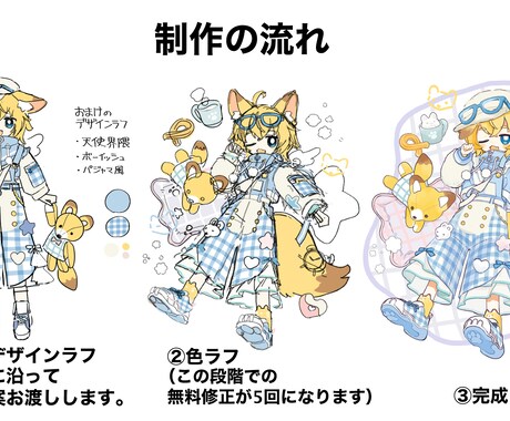 あなたのキャラに似合う新衣装をデザインします キャラの魅力を更に引き出します！【商用利用OK】 イメージ2