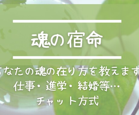 あなたの本質と使命をお伝えします 自分らしく生きたいあなたへ　仕事・恋愛・人間関係等 イメージ1