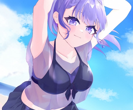 商用利用可★バストアップ～全身まで！希望聞きます MVやパネル開けに！絵柄を最大限寄せたイラストを描きます！ イメージ1