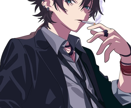 イラスト製作します 女性または男性イラストをアニメ塗りで描かせていただきます イメージ1