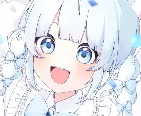 キラキラで可愛いイラストを描きます 依頼初心者さんでも優しく対応◎ イメージ2