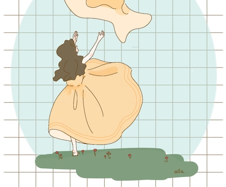カラフルポップな、線のイラスト作成します 柔らかい単一線とポップな背景が、特徴です イメージ2