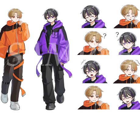 立ち絵や一枚絵、様々な用途のイラストを描きます 丁寧に仕上げます。気軽にご相談ください！ イメージ2