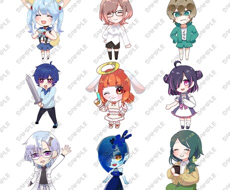 ぷちっとかわいいSDキャラ描きます 商用利用可！サムネイルを華やかに！ イメージ2