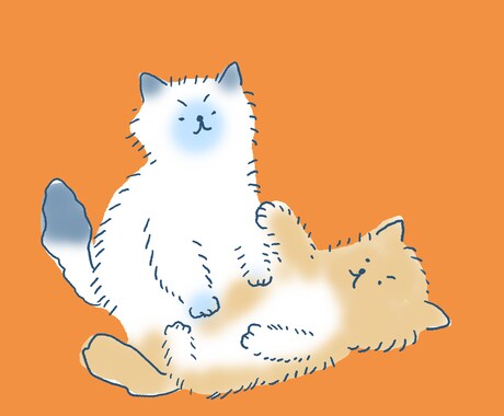 やさしいイラスト描きます。ゆるいかわいい絵にします ☆お気軽に☆ほっこり心があったまる絵を提供！絵が描きたい！！ イメージ2
