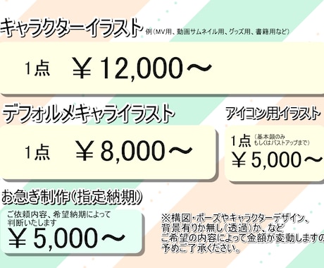 ポップで思わず目に止まるイラスト制作します 商用利用料込み、著作権譲渡も有料で可能！ イメージ2