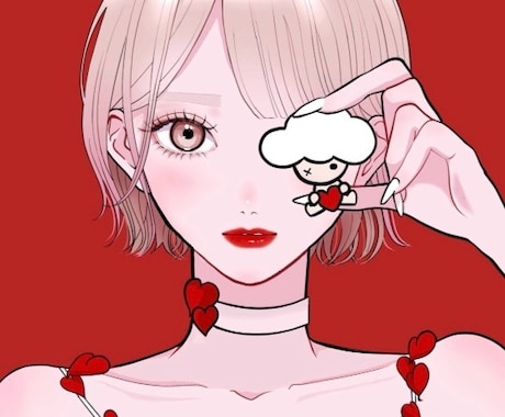 オシャレで大人可愛いアイコン描きます お洒落で大人可愛い♡オリジナルアイコンをお描きいたします イメージ1