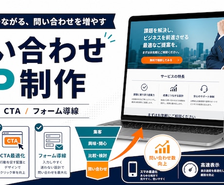 問い合わせLPを制作します イメージ1