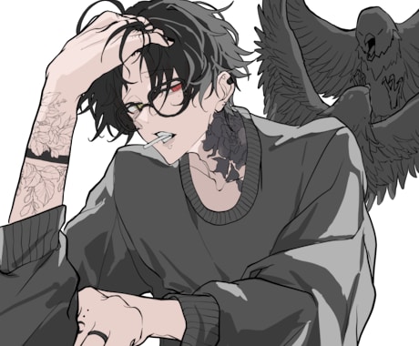 アイコンからサムネイルまでイラスト描きます SNSアイコン用やサムネイラスト等目を引くイラストを描きます イメージ2
