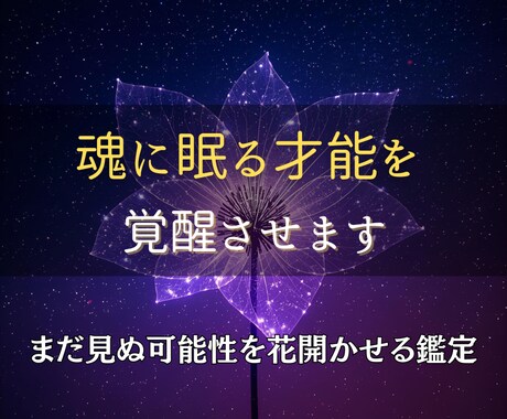 あなたの魂に眠る才能を目覚めさせます 内なる魂の記憶をひも解き、あなたの才能と可能性を花開かせる イメージ1