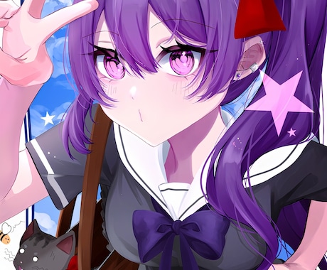 SNS用のアイコン＆イラスト描きます YouTubeの歌ってみたや、サムネイルイラスト作成します イメージ2