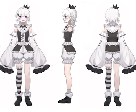 キャラクターデザインからVRM化まで承ります Vtuberになりたい方、ゲームのキャラクターなどにおすすめ イメージ1