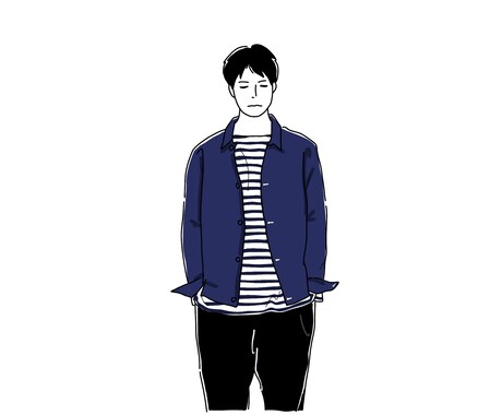 写真からゆるくてシンプルな似顔絵描きます SNSやLINEのアイコンにいかがですか？ イメージ1