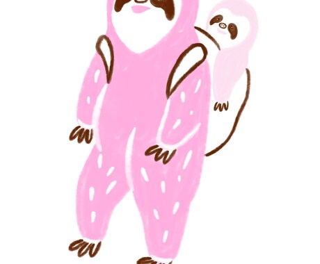 海外絵本のような動物親子のイラスト作成します 動物好きの心をくすぐる愛らしい＆おしゃれなイラスト イメージ2
