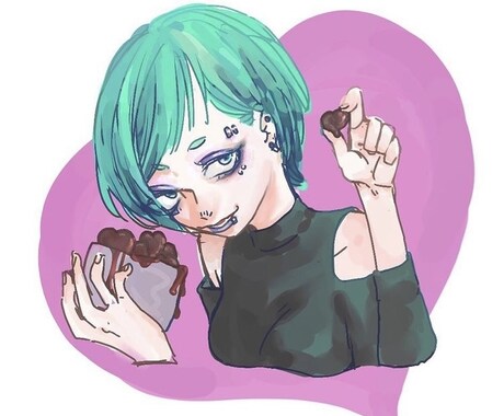世界に1枚！あなただけのアイコン作成します 完全オーダーメイドのイラストです♪ イメージ2