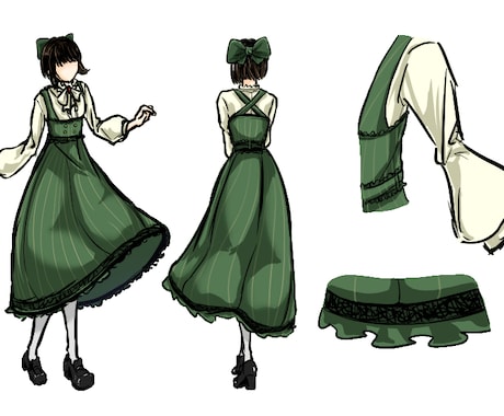 夢の衣装をデザインします 想像を現実に。あなたが求めるお洋服ラフを描く イメージ1