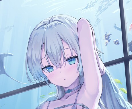 ご要望に応じてイラスト制作いたします 可愛い透明感のある女の子が得意です。お気軽にご相談ください。 イメージ2