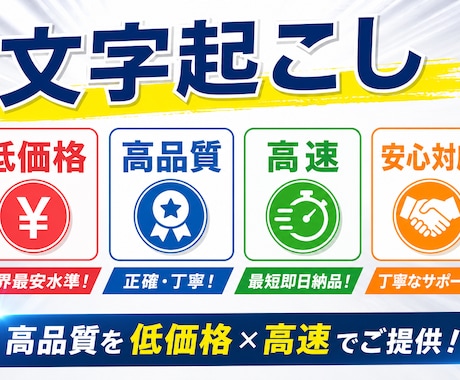 最短１日！動画、音声の文字起こしできます イメージ1